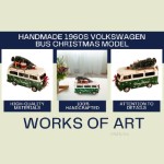 AR037 Handmade 1960s Volkswagen Bus Christmas Model 